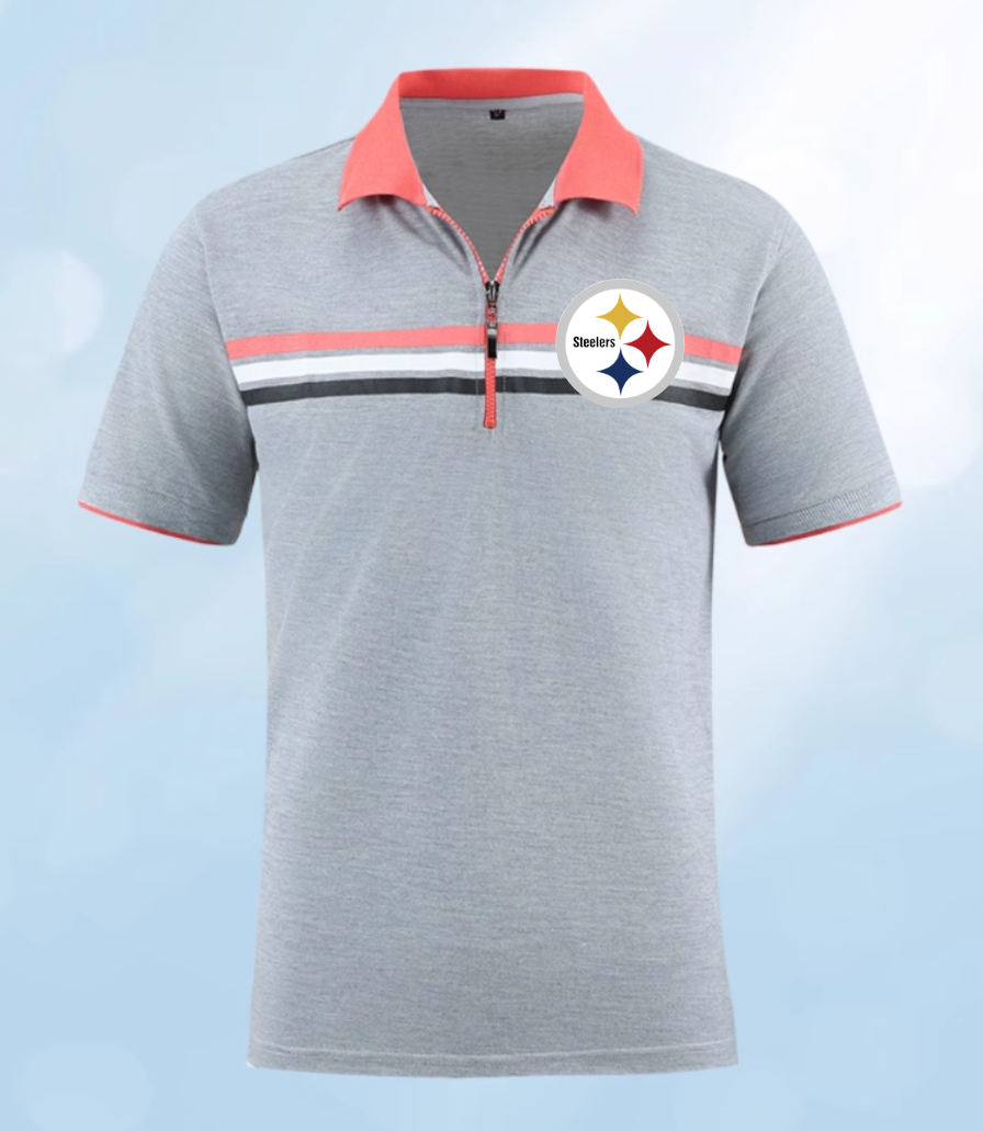 Pittsburgh Steelers Men 2025 NFL polo T shirt->nfl t-shirts->Sports Accessory